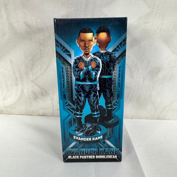 5 for $25| San Jose Sharks Evander Kane Marvel Black Panther bobblehead SJ - Picture 6 of 9